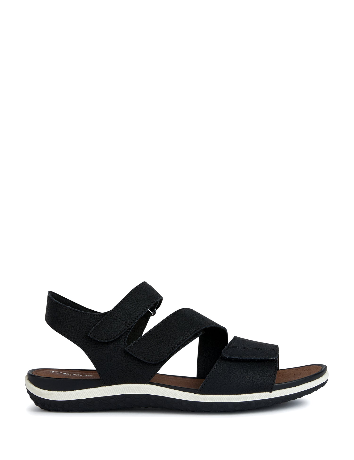 Sandali con strappi Nero Geox