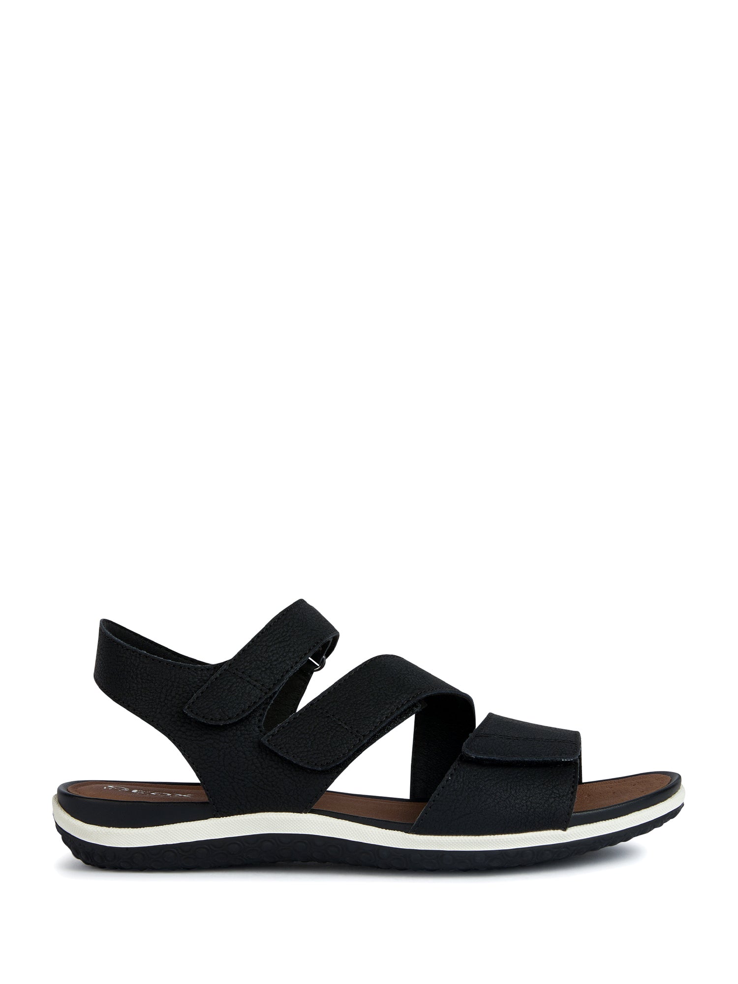 Sandali con strappi Nero Geox