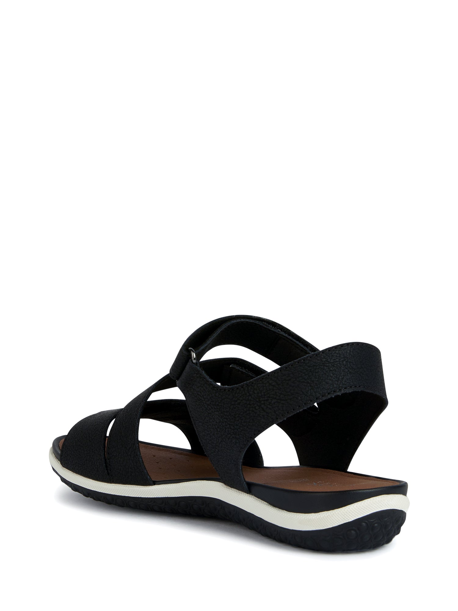 Sandali con strappi Nero Geox