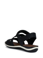 Sandali con strappi Nero Geox