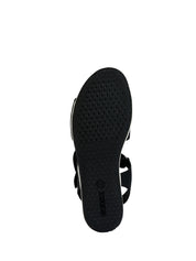 Sandali con strappi Nero Geox