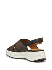 Sandali zeppa Marrone Geox