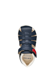 Sandali con strappi Blu Geox