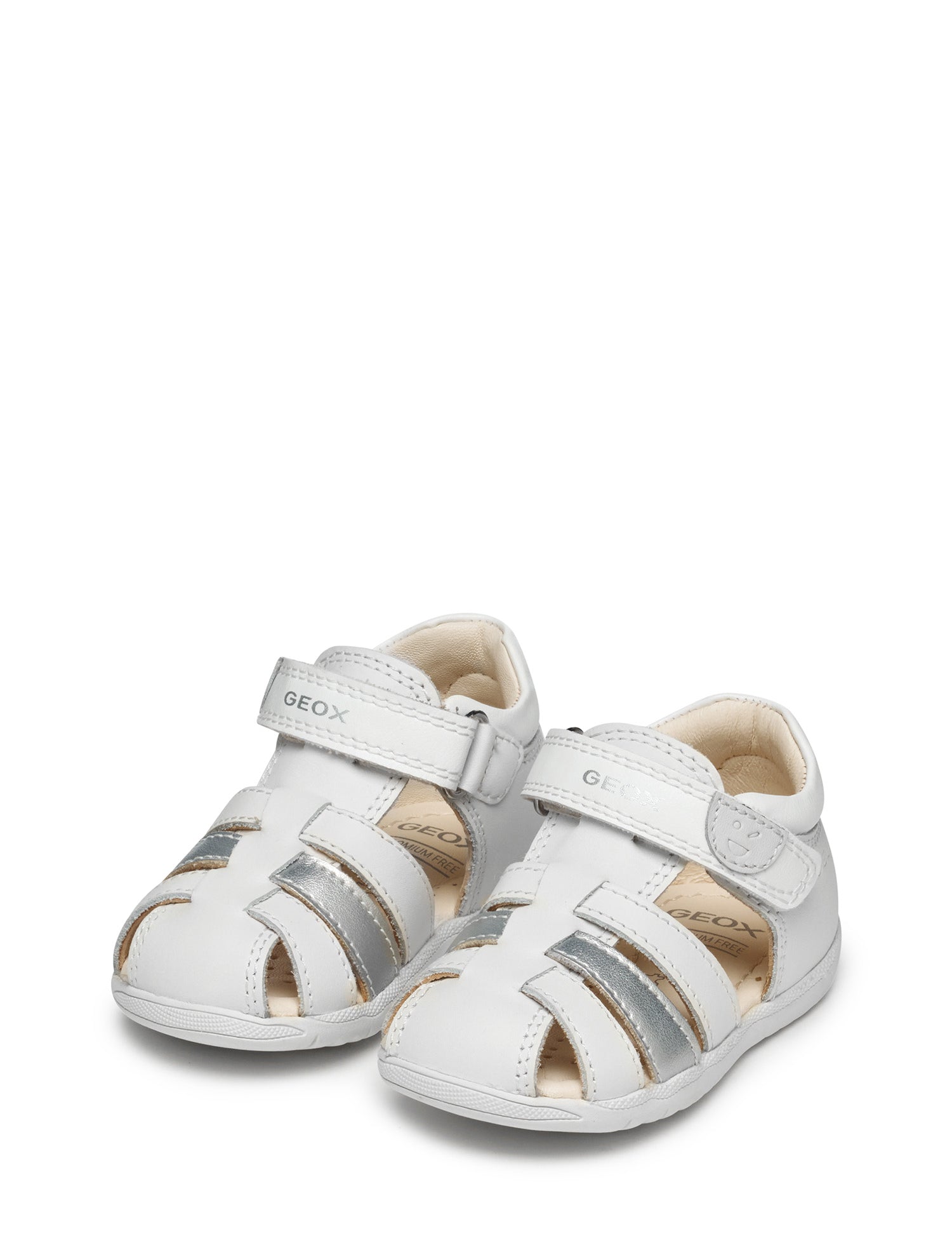 Sandali con strappi Bianco Geox