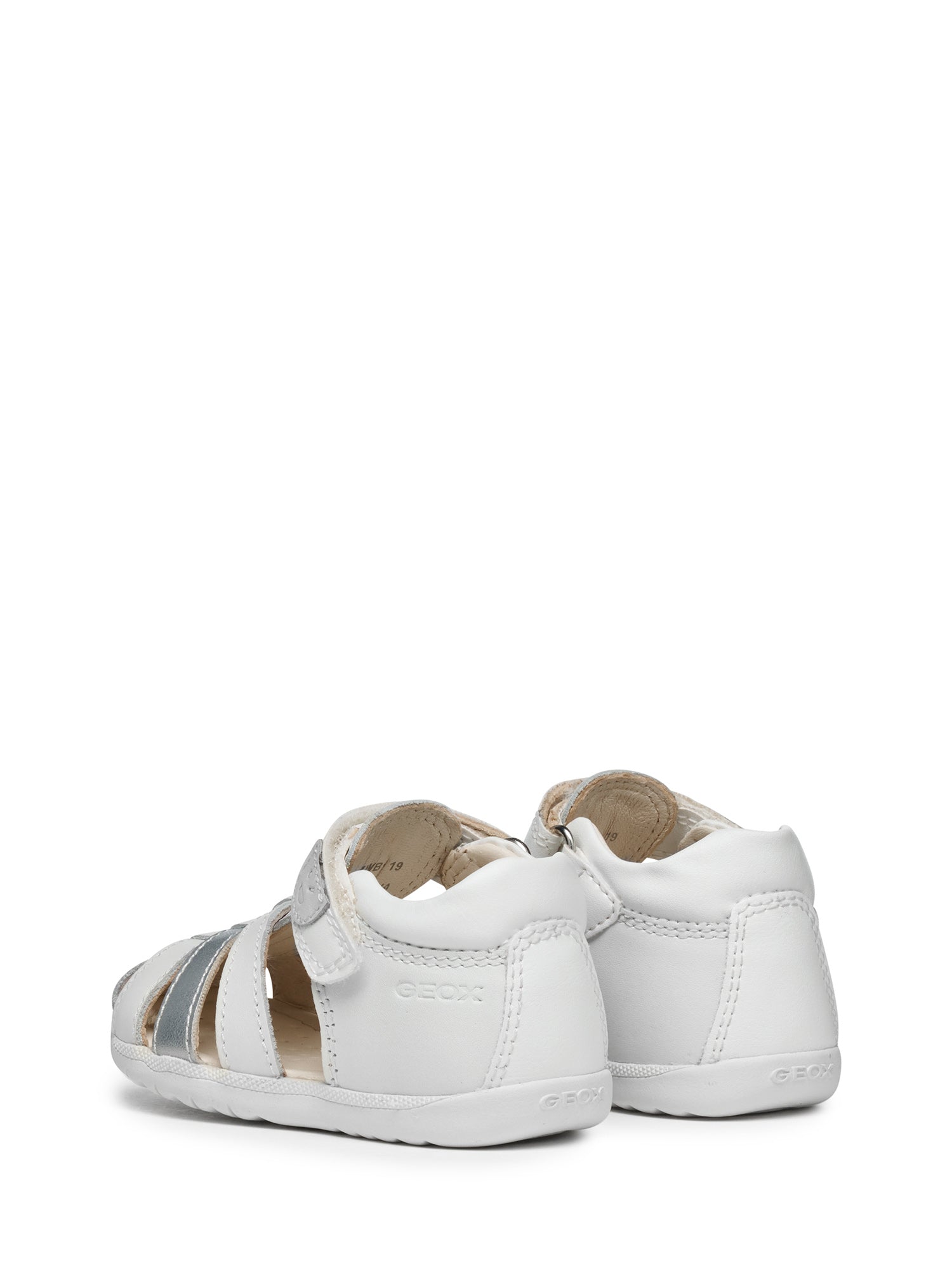 Sandali con strappi Bianco Geox