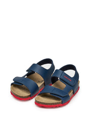 Sandali con strappi Blu Geox