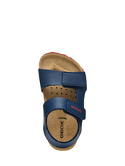 Sandali con strappi Blu Geox