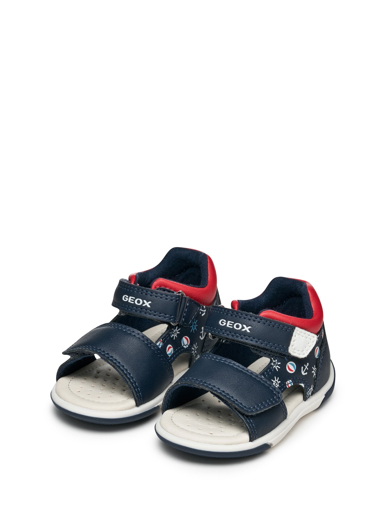 Sandali con strappi Blu Geox