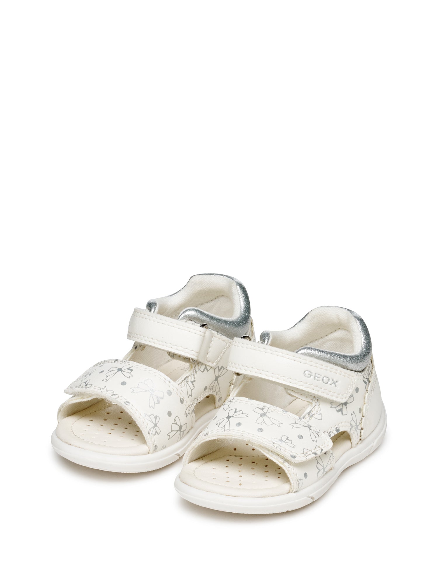 Sandali con strappi Bianco Geox