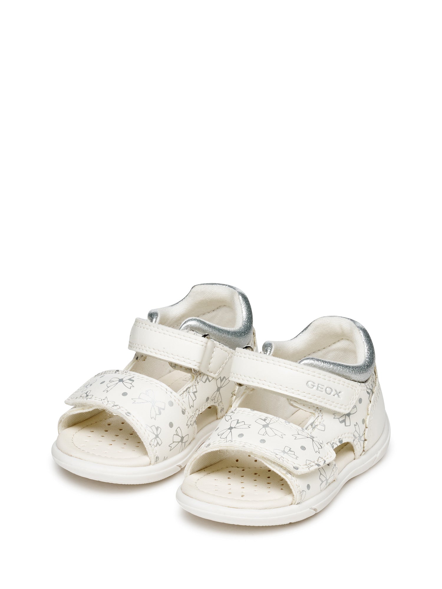 Sandali con strappi Bianco Geox