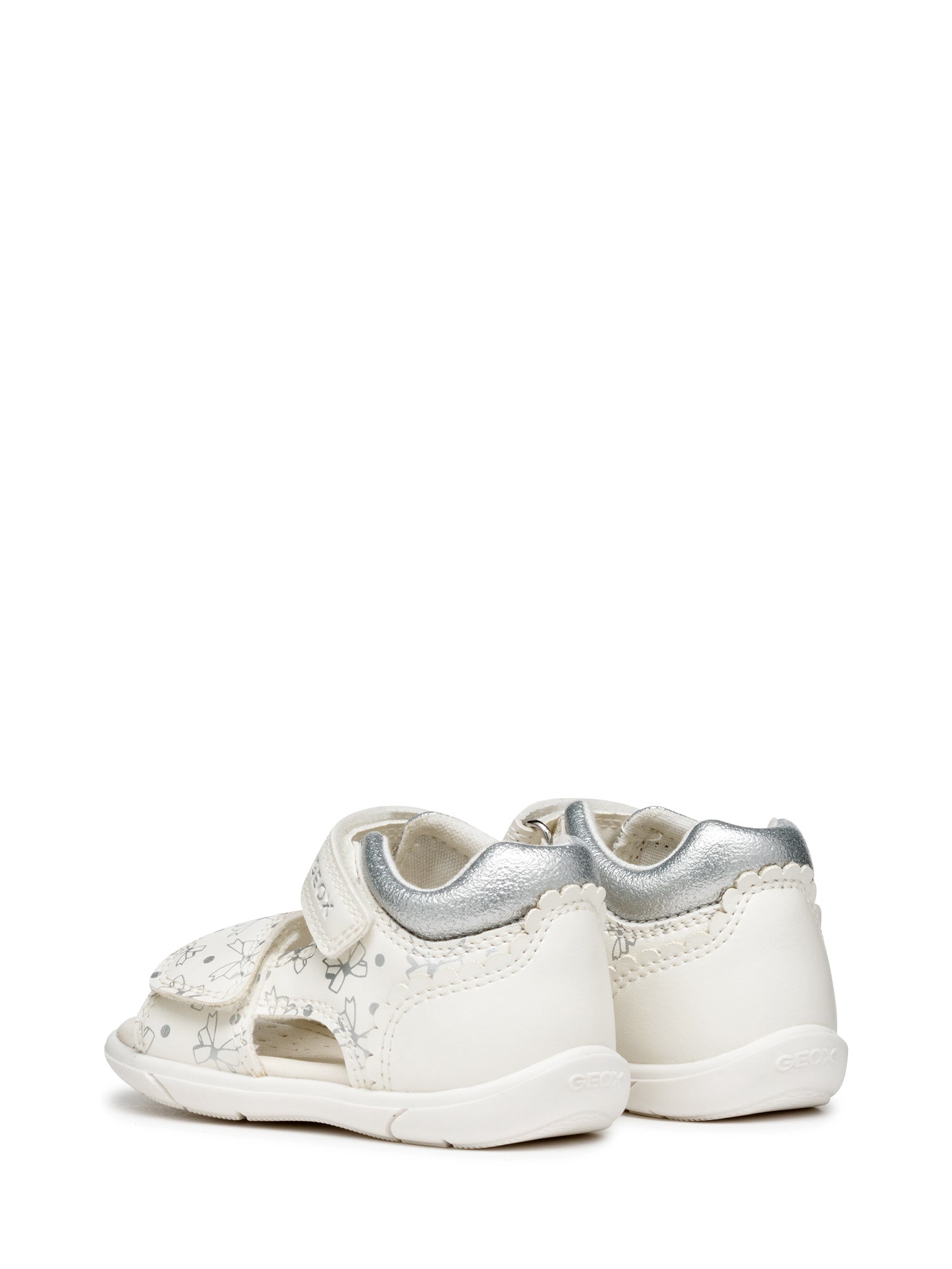 Sandali con strappi Bianco Geox