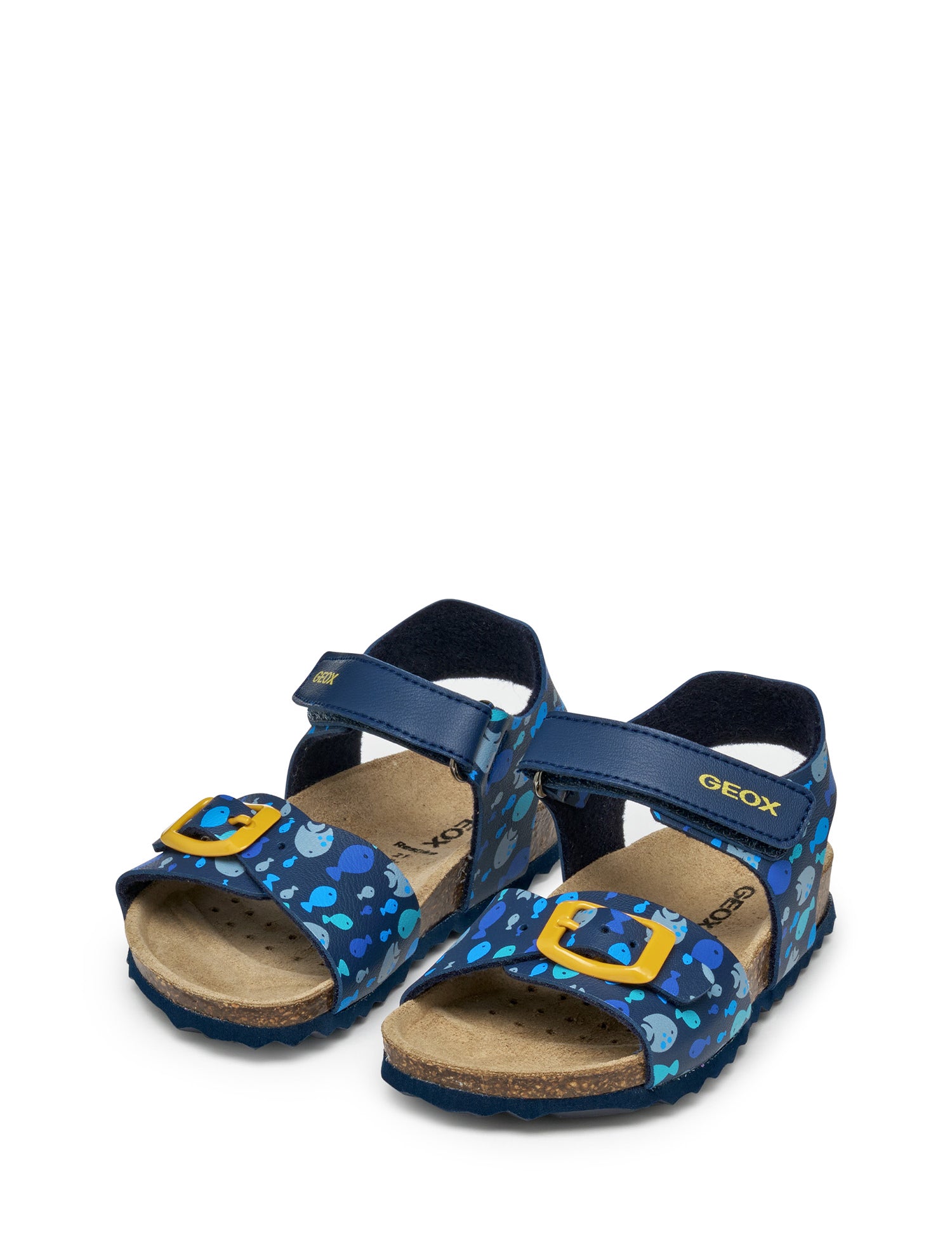 Sandali con strappi Blu Geox