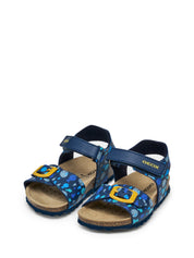 Sandali con strappi Blu Geox