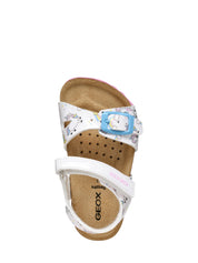 Sandali con strappi Bianco Geox