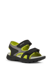 Sandali con strappi Nero Geox