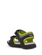 Sandali con strappi Nero Geox