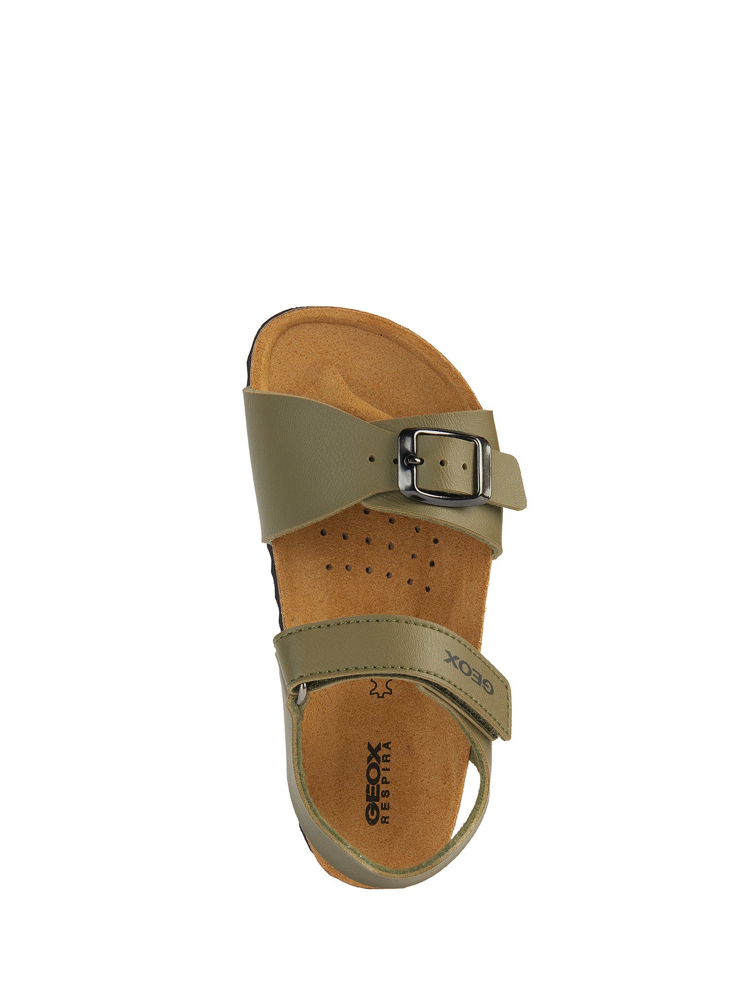 Sandali con strappi Verde Geox