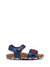 Sandali con strappi Blu Geox