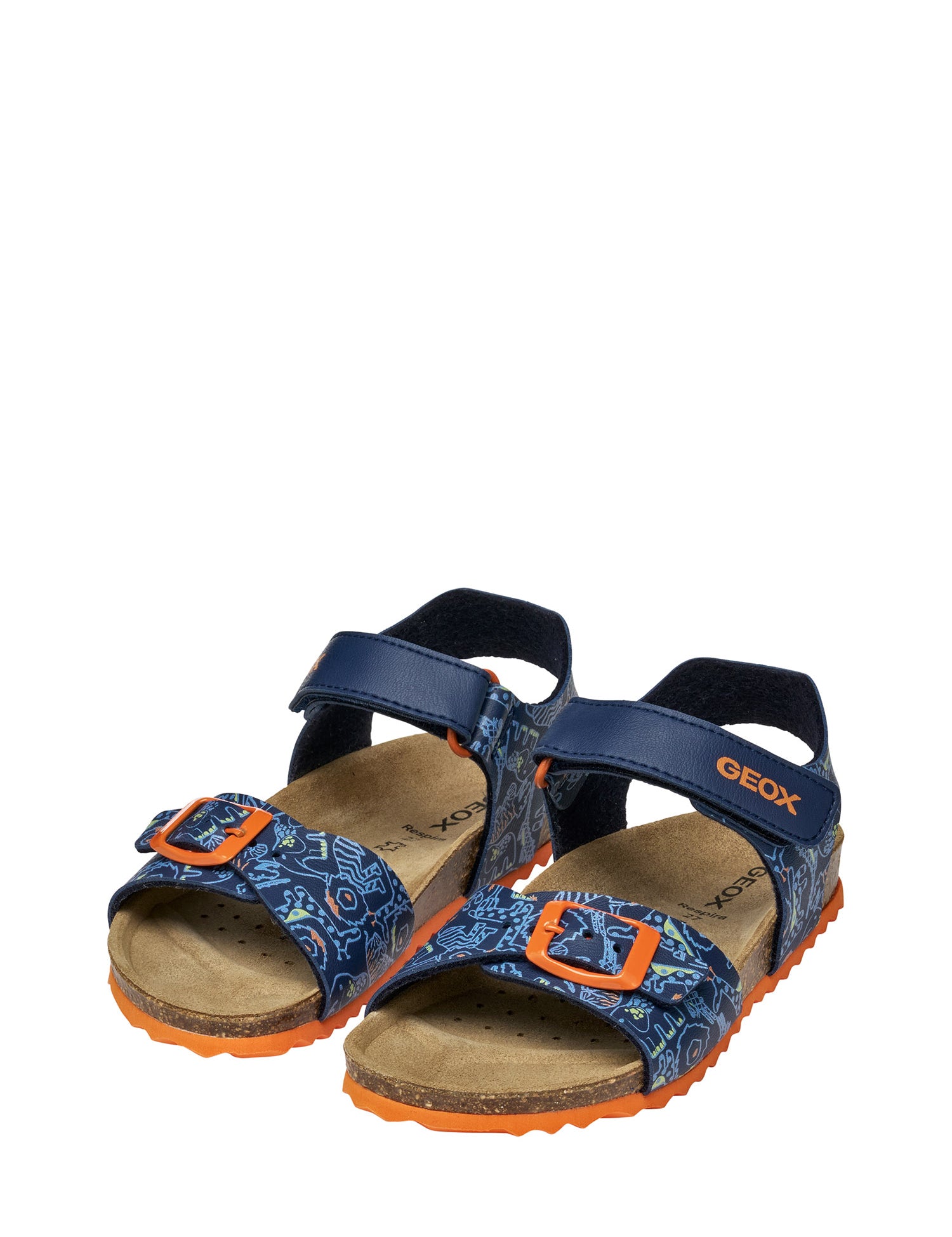 Sandali con strappi Blu Geox