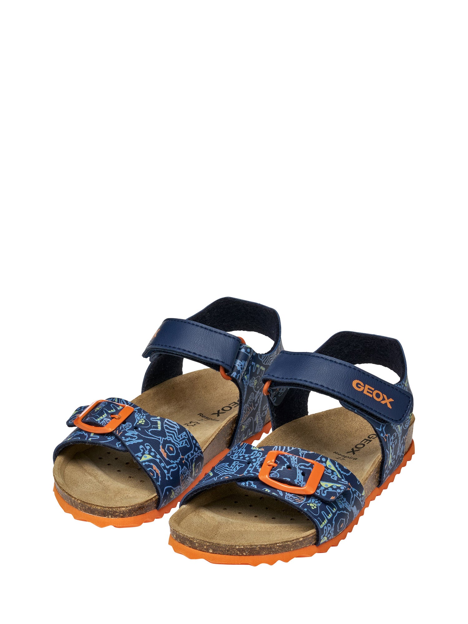 Sandali con strappi Blu Geox