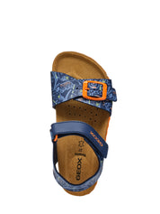 Sandali con strappi Blu Geox