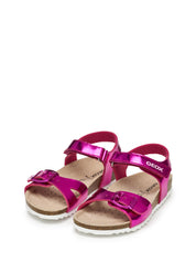 Sandali con strappi Fucsia Geox