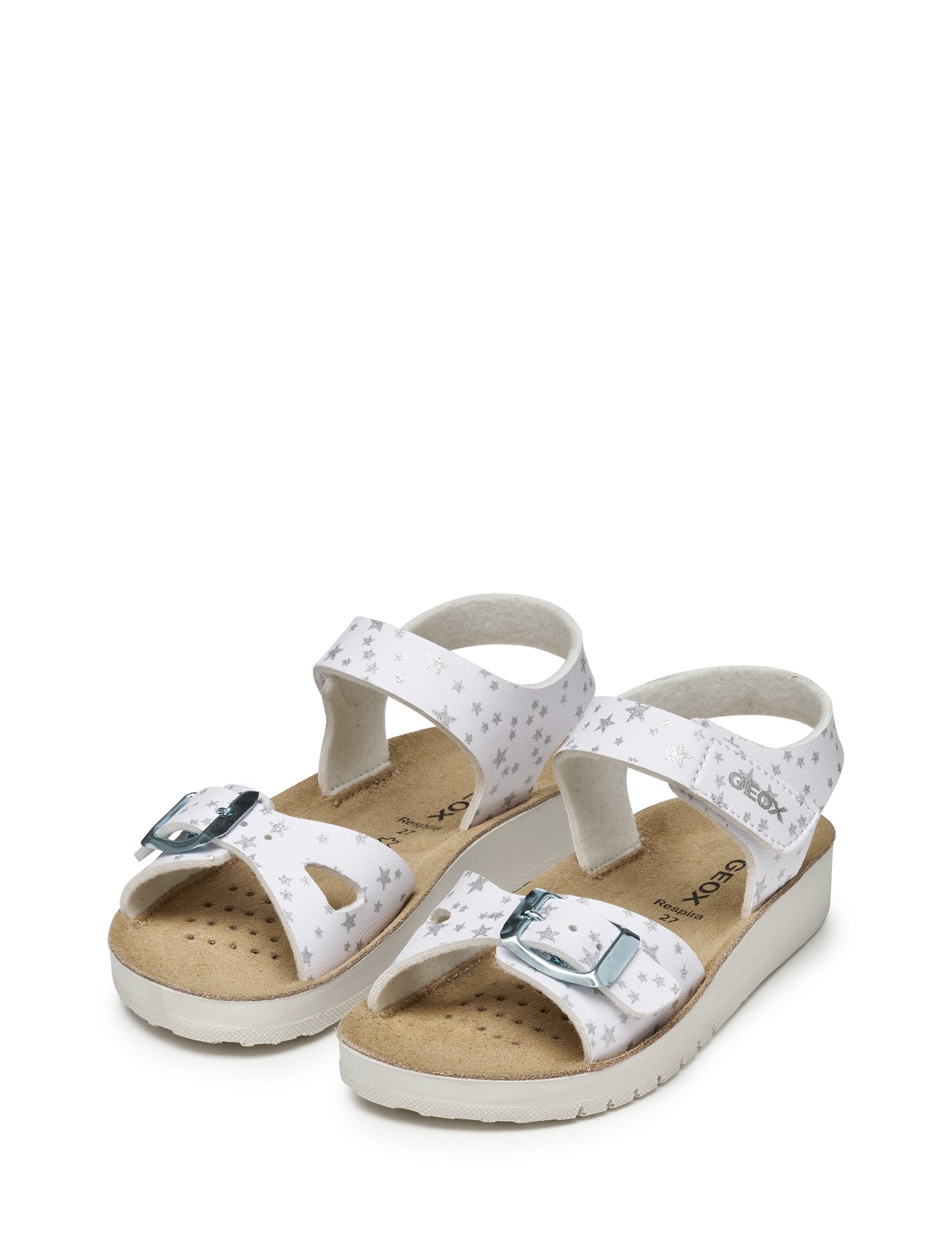 Sandali con strappi Bianco Geox