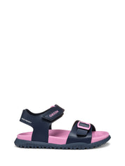 Sandali con strappi Blu Geox