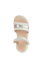 Sandali con strappi Bianco Geox