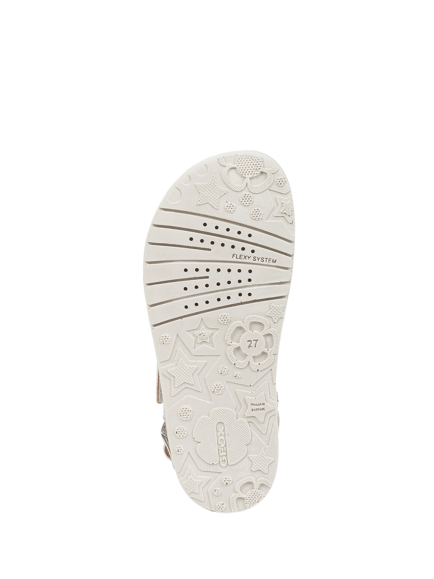 Sandali con strappi Argentato Geox