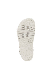 Sandali con strappi Argentato Geox