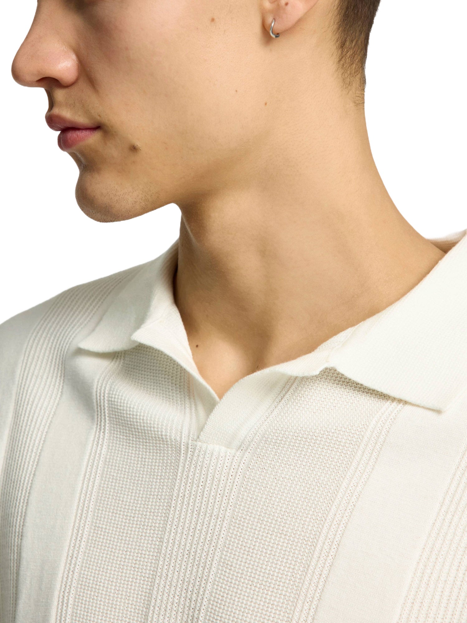 Polo Avorio Selected Homme Black