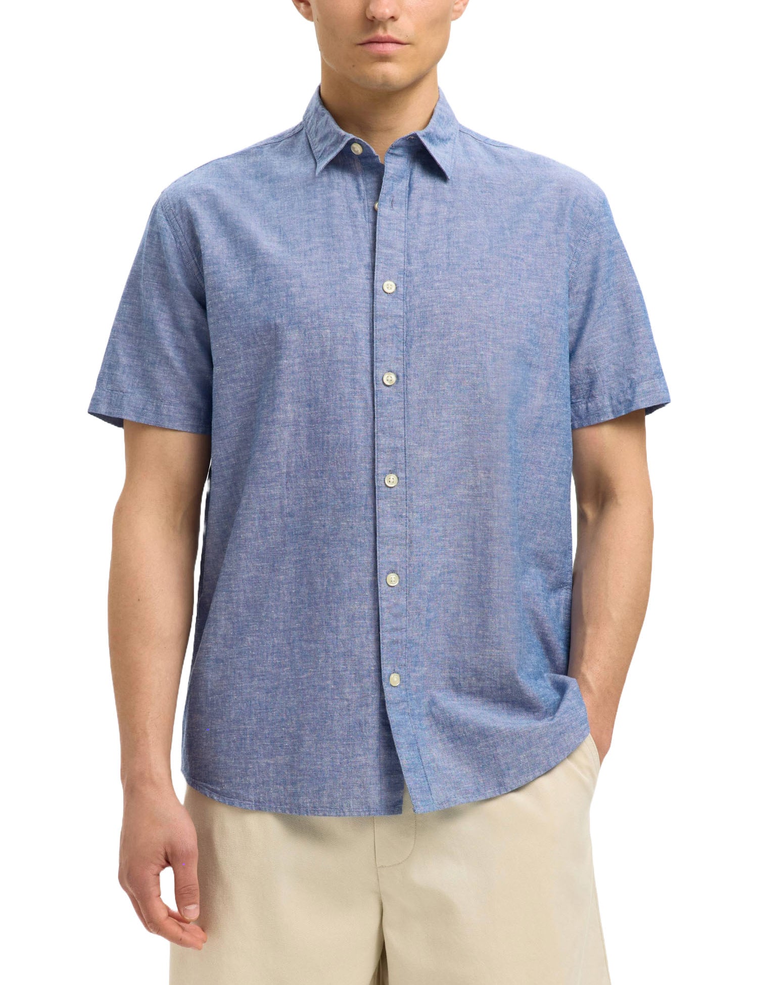 Camicie Blu Selected Homme Black