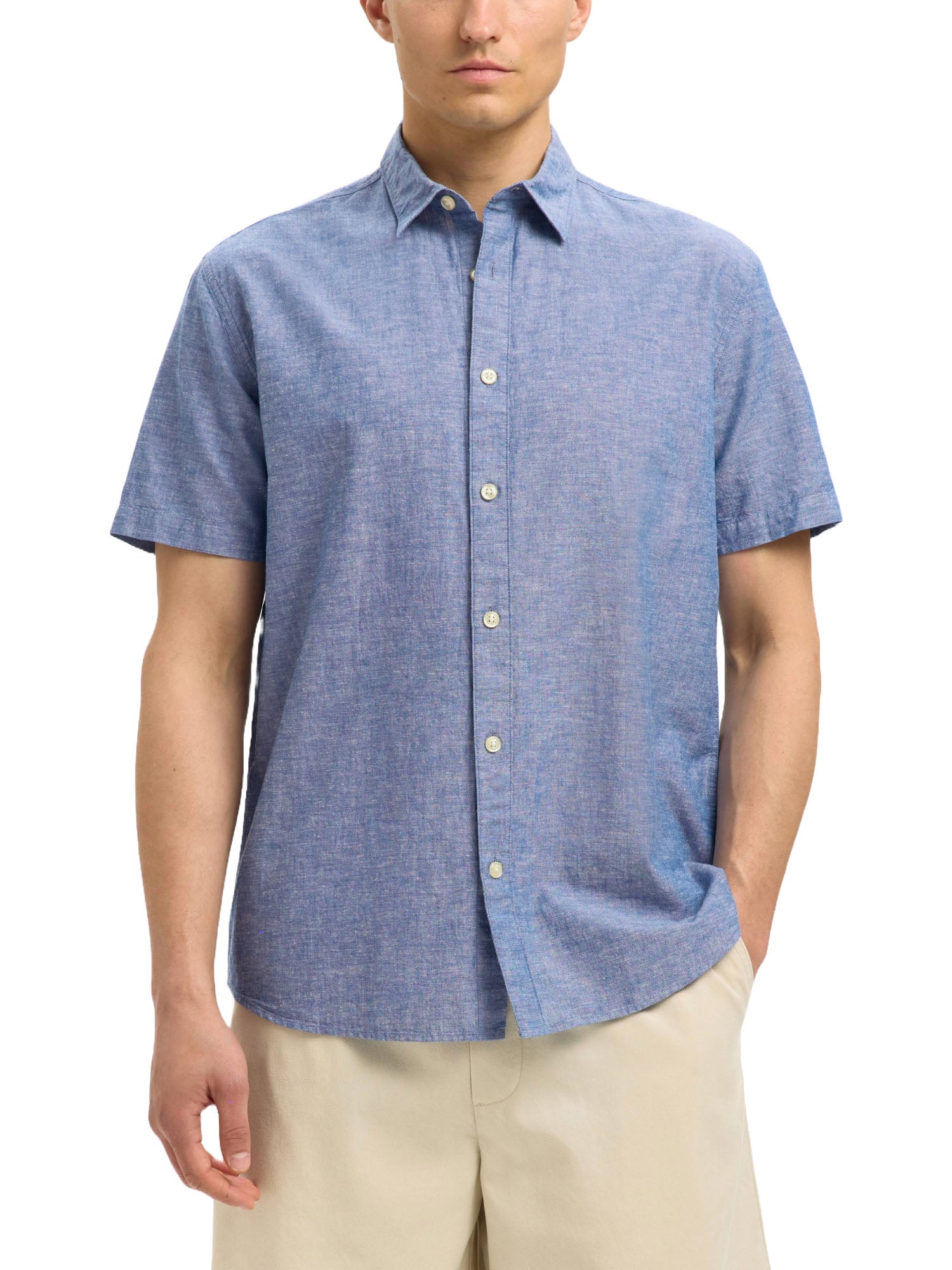 Camicie Blu Selected Homme Black