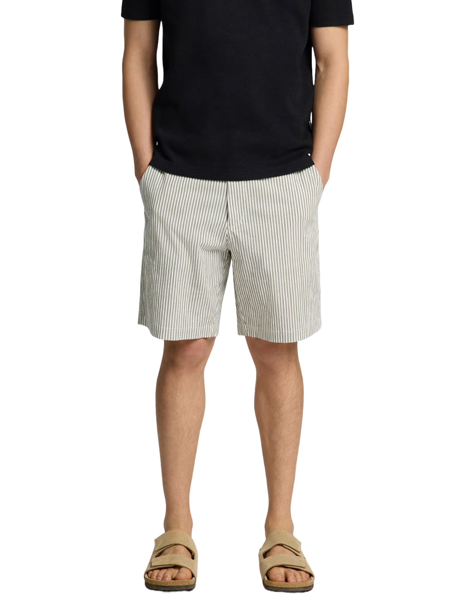 Bermuda Bianco Selected Homme Black