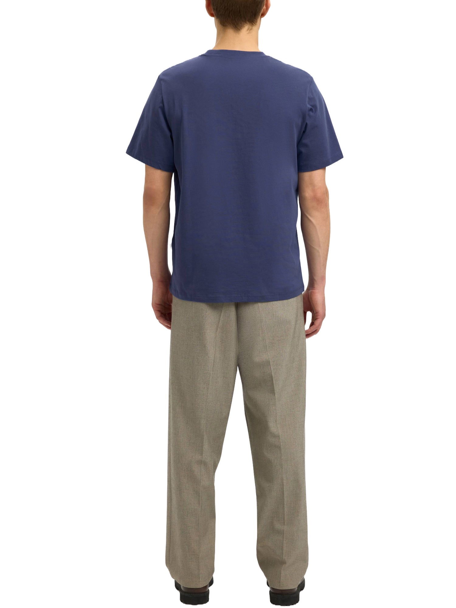 T-shirt Blu Chiaro Selected Homme Black