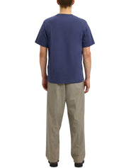 T-shirt Blu Chiaro Selected Homme Black