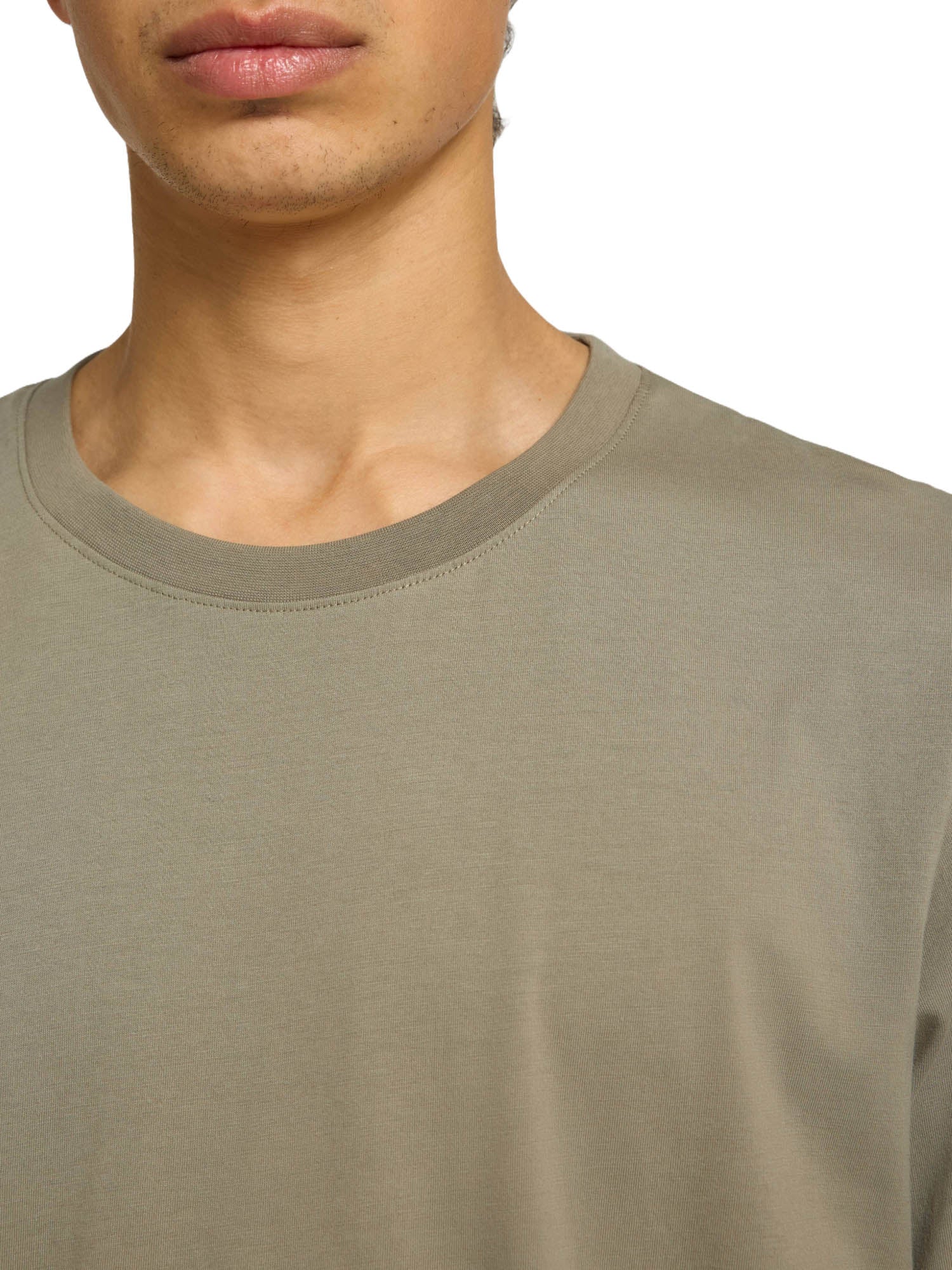 T-shirt Verde Selected Homme Black