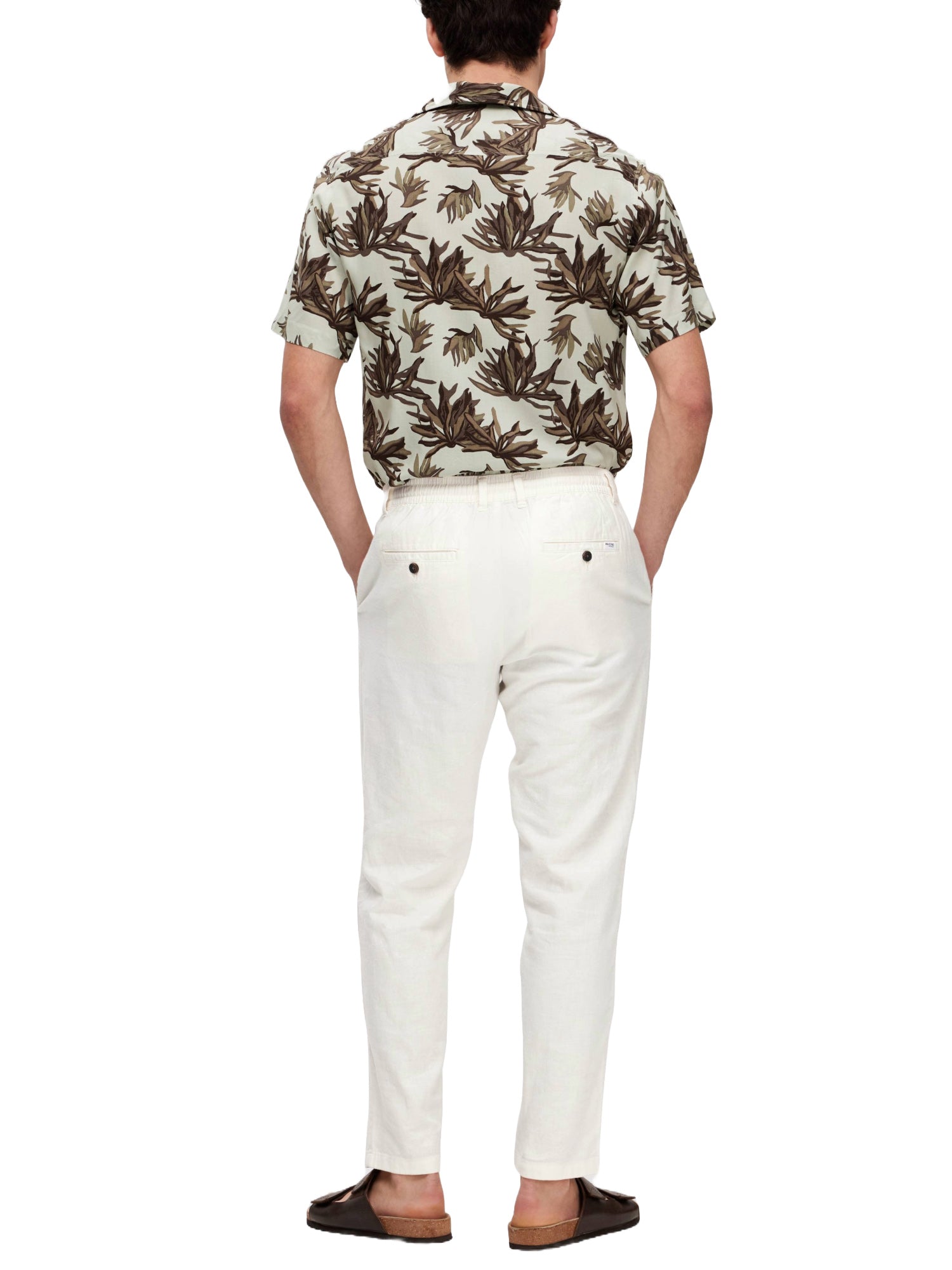 Pantaloni Bianco Selected Homme Black