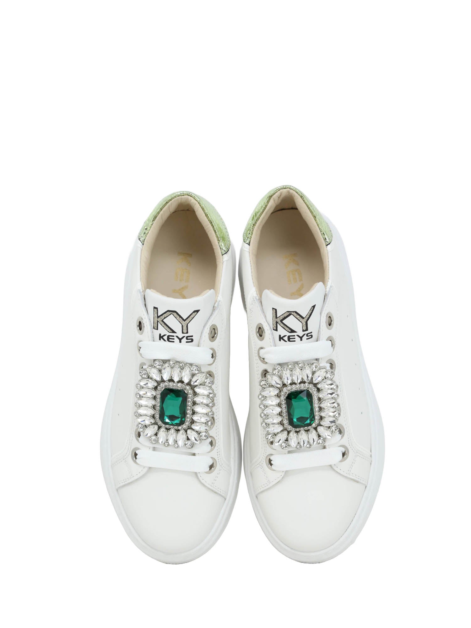 Sneakers Bianco Verde Keys