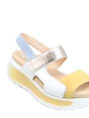 Sandali zeppa Bianco Callaghan