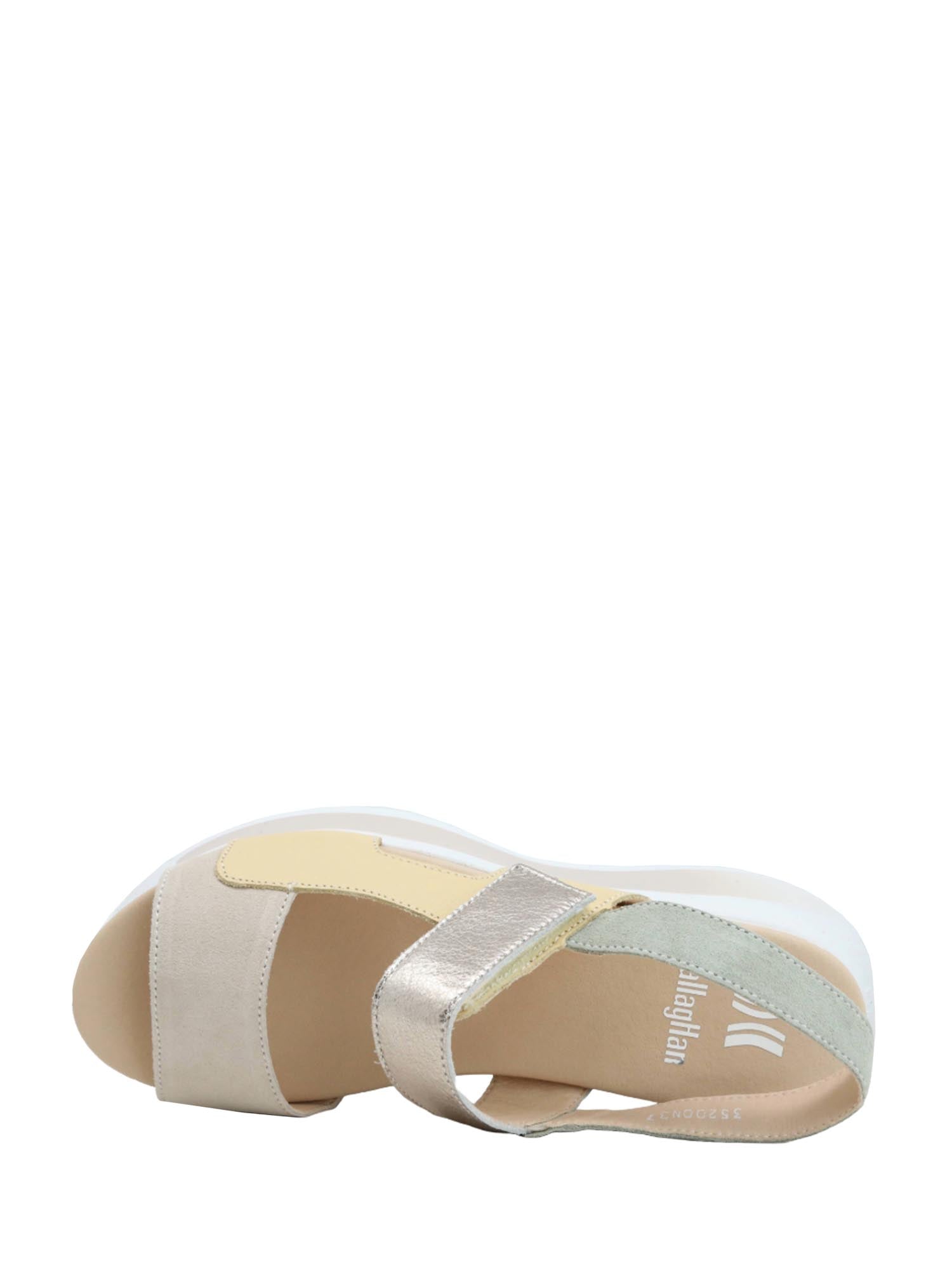 Sandali zeppa Beige Callaghan