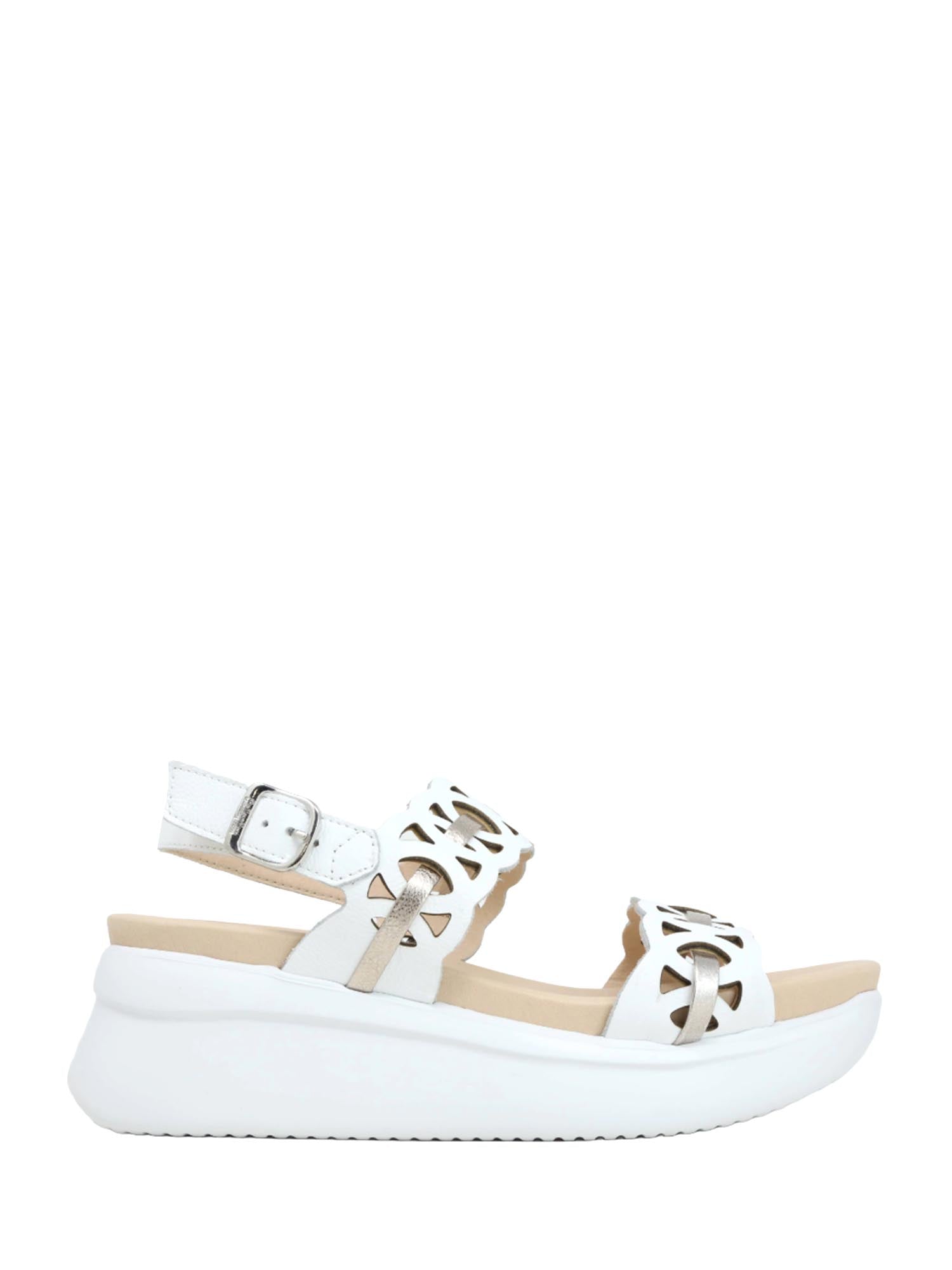 Sandali zeppa Bianco Callaghan