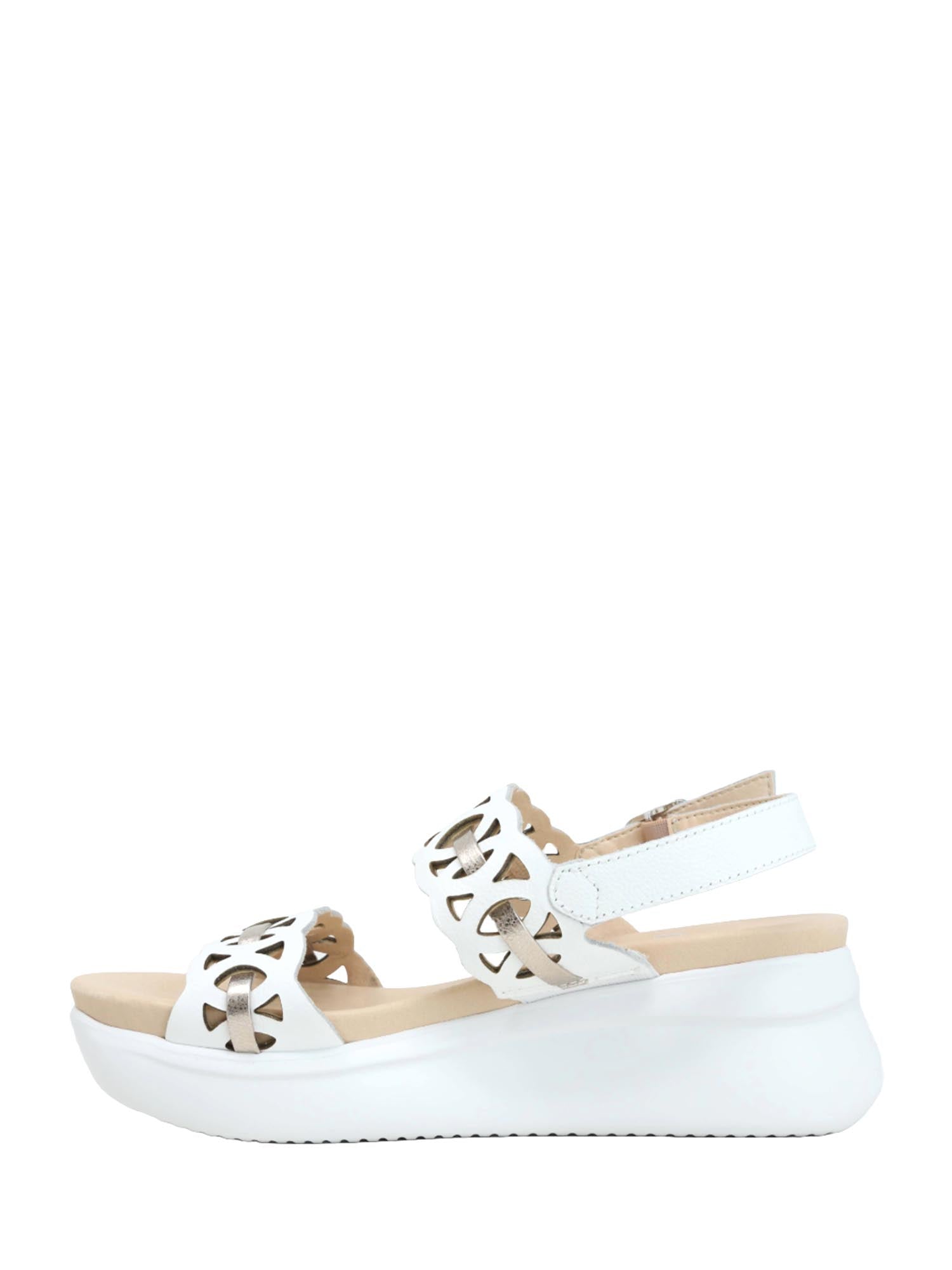 Sandali zeppa Bianco Callaghan