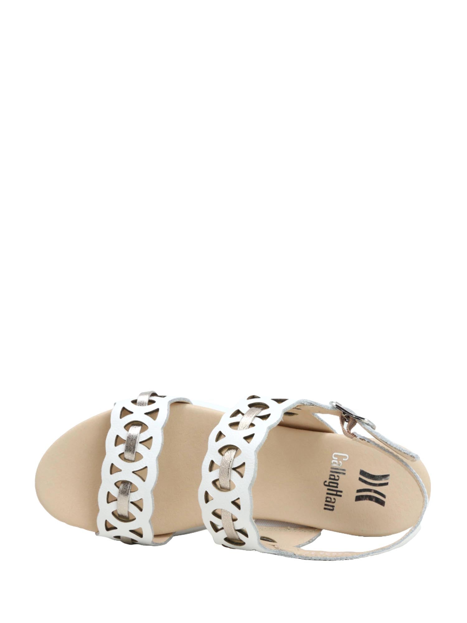 Sandali zeppa Bianco Callaghan