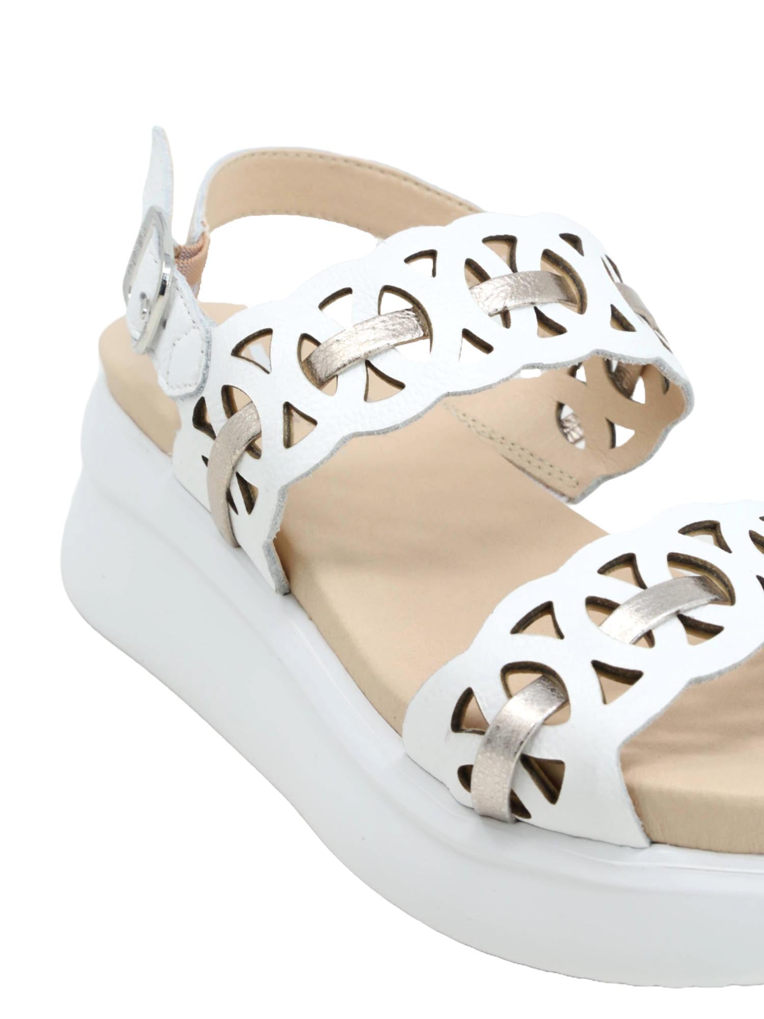 Sandali zeppa Bianco Callaghan