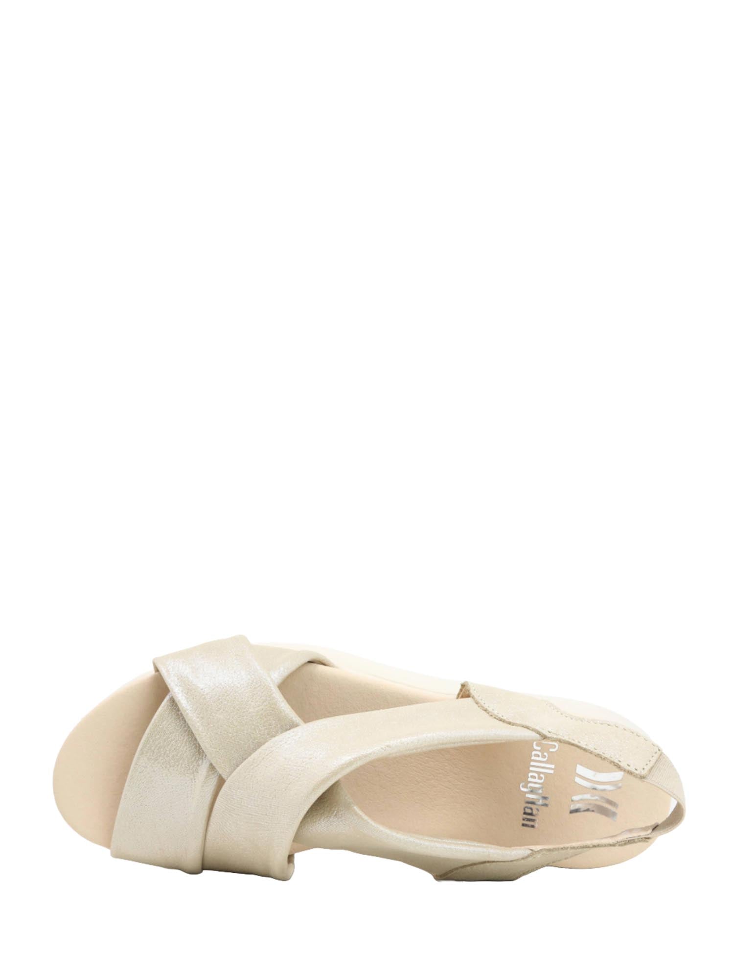 Sandali zeppa Beige Callaghan