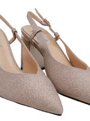 Sandali tacco Beige Keys