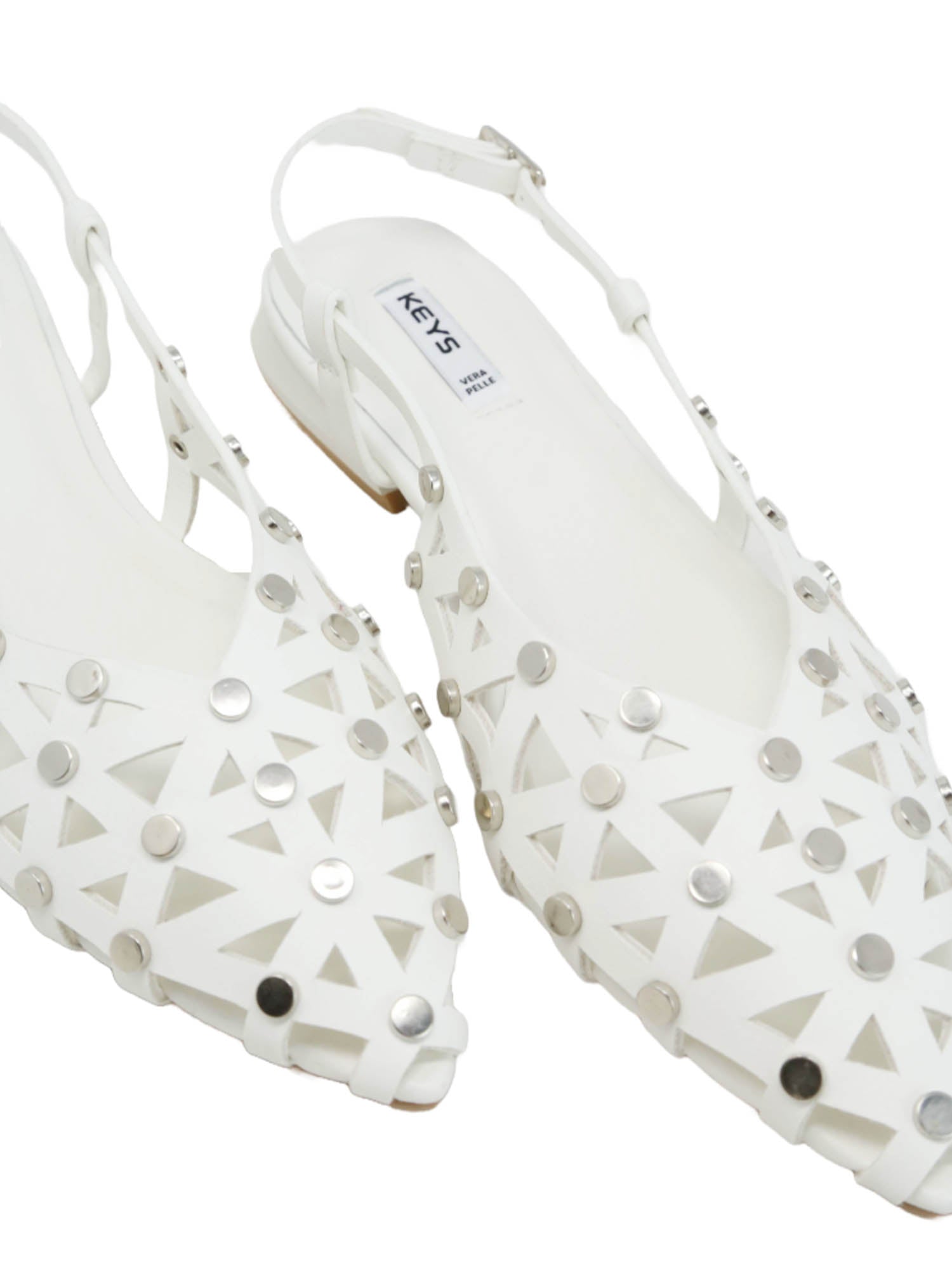 Sandali tacco Bianco Keys