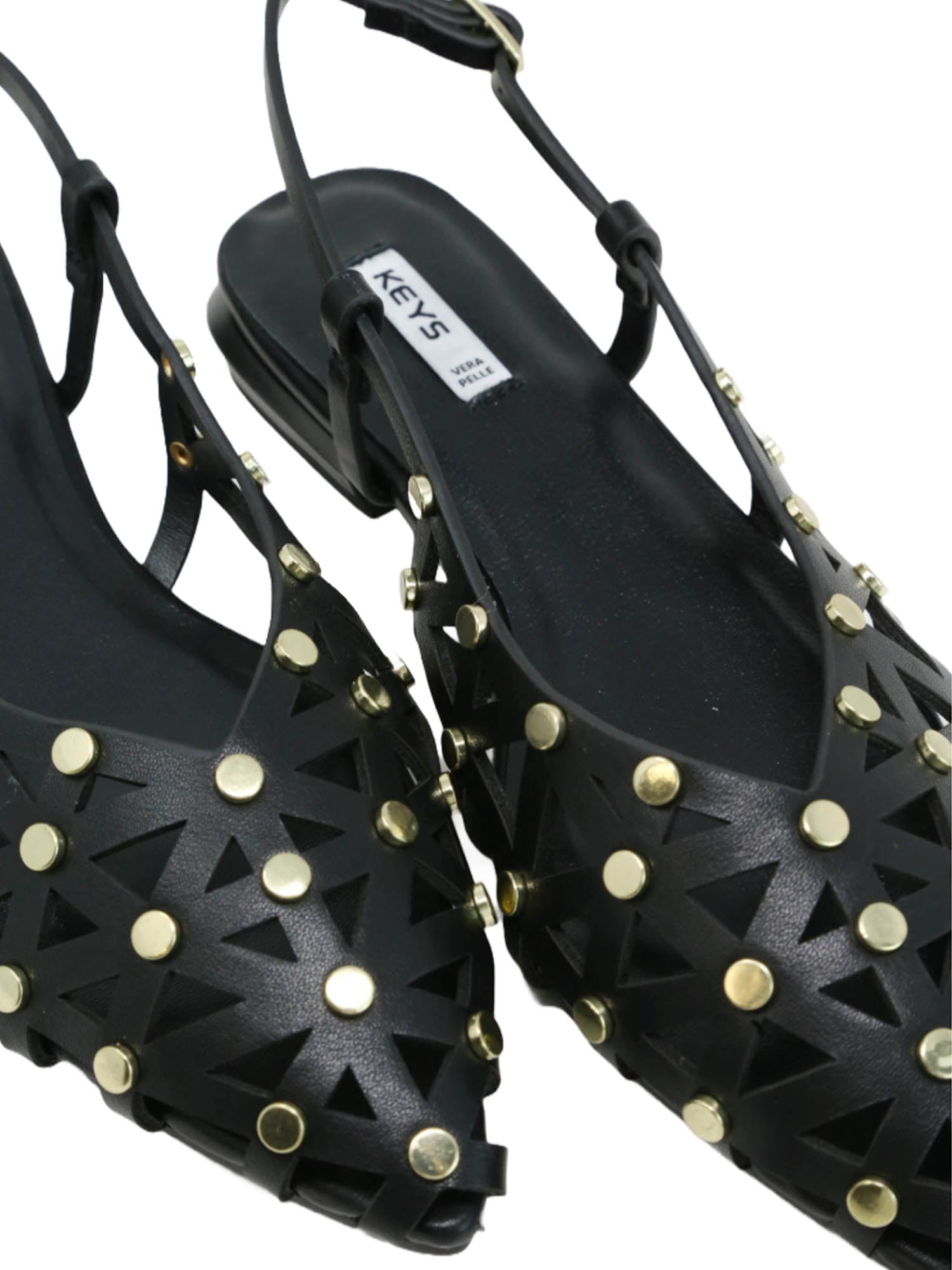 Sandali tacco Nero Keys